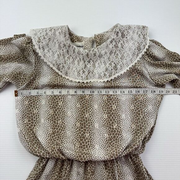 Vintage Perceptions 7/8 Prairie Dress Lace Collar Modest Cottagecore Made USA - Picture 10 of 12